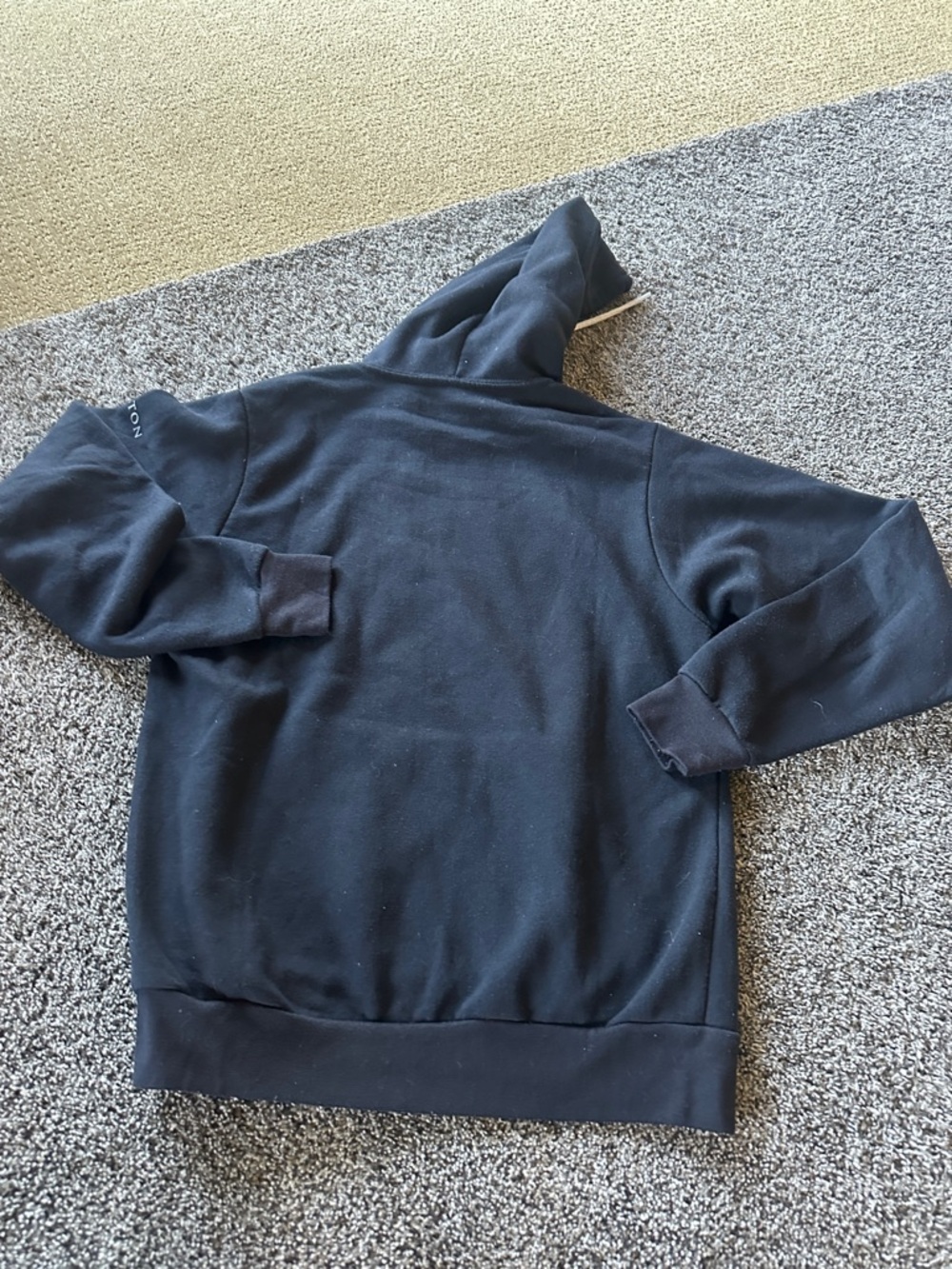 HAMILTON Broadway Unisex Black Hoodie with Gold Star Graphic SMALL New York - Picture 3 of 5
